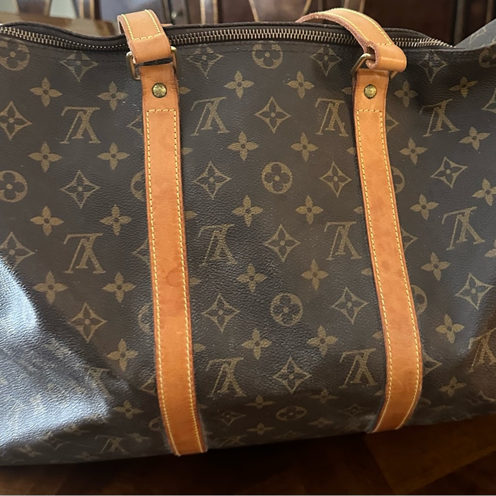 Louis Vuitton Monogram Duffel Bag in Brown and Tan - Picture 4 of 4